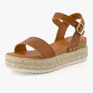 Stylish Brown Espadrille Sandals